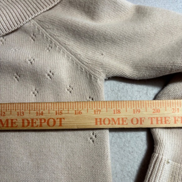 Hoss Intropia Sweater Women XS Cowl Neck Knit Pullover Pearl Beige Wool Cashmere - Picture 10 of 12